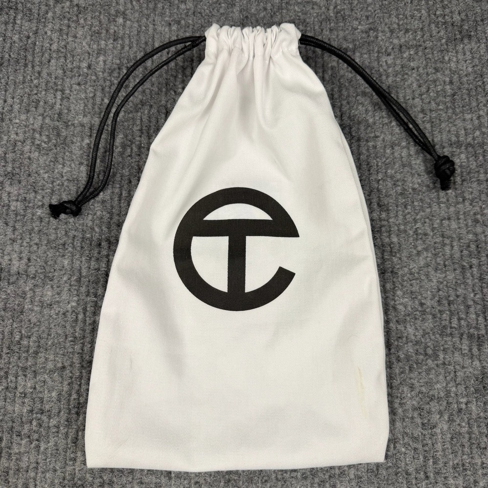 Telfar Dust Bag White Logo Drawstring Storage Pouch Accessory Bag